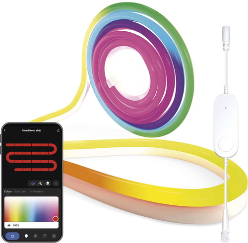 EMOS GoSmart flexible NEON weiß, RGBIC, dimmbar, Wi-Fi, 5 m, 33 W - LED-Streifen - Hauptbild