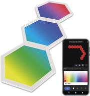 EMOS GoSmart LED Hexagon, rozširujúca sada, 3 diely, 1,8 W, RGBIC stmievateľné, WiFi - Modulárne svetlo