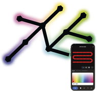 EMOS GoSmart LED Lines čierne, 9 dielov, 34 W, RGBIC stmievateľné, WiFi - Modulárne svetlo