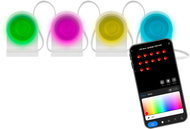 EMOS GoSmart LED Spotlight Expansion Kit - 85 cm, 4 parts, RGBIC+CCT, dimmable, Wi-Fi - Light Chain