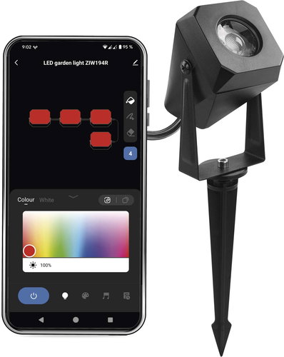 EMOS GoSmart LED spot, bővítő készlet, 1 db, 1,5 W, RGBIC fényerőszabályzós, Wi-Fi - Kerti világítás - Fő fotó