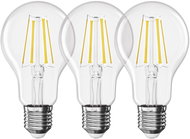 EMOS Filament A60, E27, 5,9 W (60 W), 806 lm, teplá bílá - balení 3 ks - LED žárovka