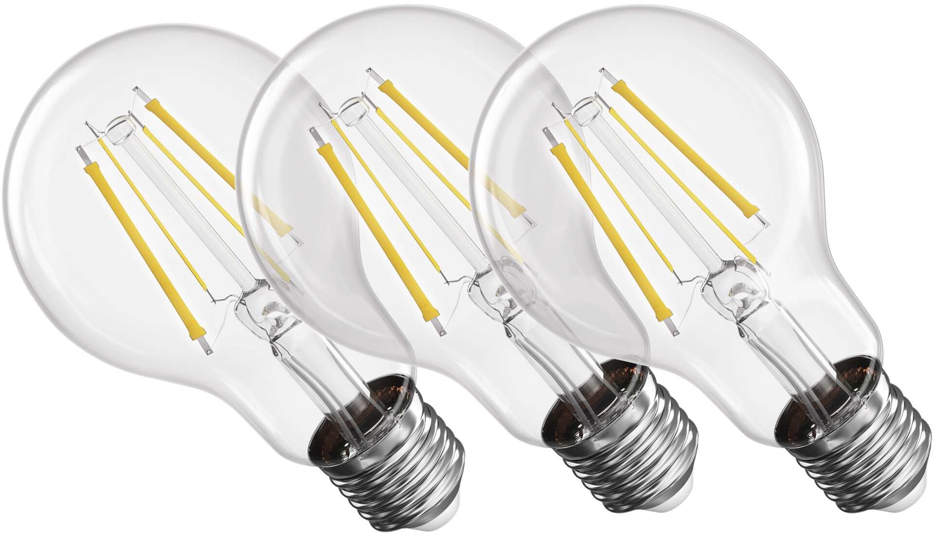 EMOS Filament A60, E27, 5,9 W (60 W), 806 lm, semleges fehér, 3 db