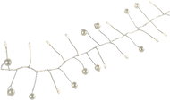 EMOS LED garland - pearls, 1,2 m, 3x AA, indoor, warm white, timer - Garland