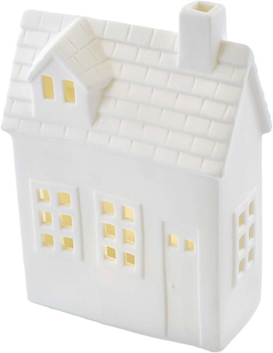 EMOS LED Keramikhaus, 18 cm, 1x CR2032, für innen, warmweiß, Timer - Weihnachtsbeleuchtung - Hauptbild