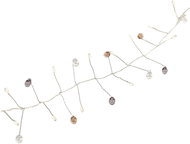 EMOS LED garland - rhinestones, 1,2 m, 3x AA, indoor, warm white, timer - Garland
