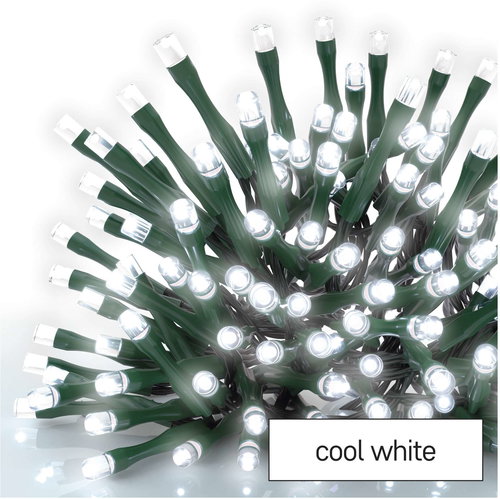 EMOS LED Christmas chain, 12 m, indoor and outdoor, cold white, programs, timer - Light Chain - Main image
