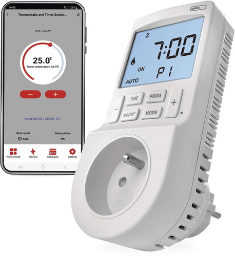 EMOS GoSmart for socket with 2in1 digital timer function, with Wi-Fi - Thermostat - Main image