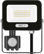 EMOS GLARO with motion sensor, 20 W, black, IP54, 2000 lm, neutral white - LED Reflector