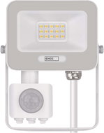 EMOS GLARO with motion sensor, 10 W, white, IP54, 1000 lm, neutral white - LED Reflector