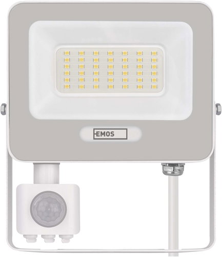 EMOS GLARO mit Bewegungsmelder, 30 W, weiß, IP54, 3000 lm, neutralweiß - LED-Strahler - Hauptbild