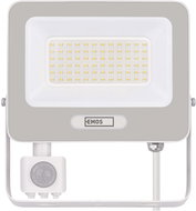 EMOS GLARO with motion sensor, 50 W, white, IP54, 5000 lm, neutral white - LED Reflector