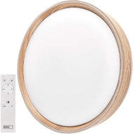 EMOS ILVI přisazené, kruhové 45 W, stmívání + CCT, dřevo - LED Light