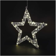 EMOS LED Hanging Star, 3× AA, Warm White, Timer - Christmas Decoration