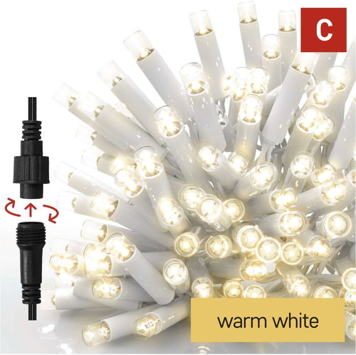 EMOS Premium LED Connecting Chain White, 5 m, Outdoor and Indoor, Warm White Main image EMOS Premium LED Connecting Chain White, 5 m, Outdoor and Indoor, Warm White - Light Chain - Main image