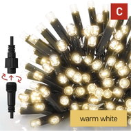 EMOS Premium LED Connecting Chain Black – Icicles, 3m, Outdoor, Warm White - Light Chain
