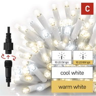 EMOS Premium LED Connecting Icicle Lights, 3m, outdoor, warm/cold white, flashing - Light Chain