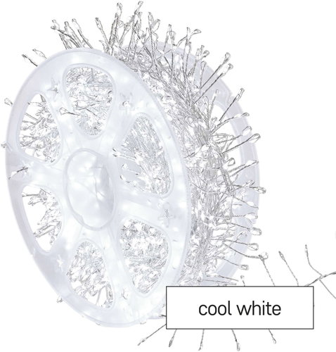 EMOS LED Nano Chain on a Spool, Silver, 9.6m, Outdoor and Indoor, Cool White, Timer Main image EMOS LED Nano Chain on a Spool, Silver, 9.6m, Outdoor and Indoor, Cool White, Timer - Light Chain - Main image