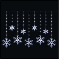 EMOS LED Christmas Curtain – Snowflakes, 160 × 95 cm, Outdoor and Indoor, Cool White, Timer - Light Chain