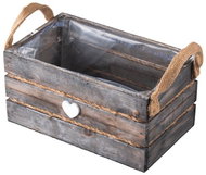 Emocio Box with handles, wood, grey 250 × 150 × 120 mm - Wooden Box