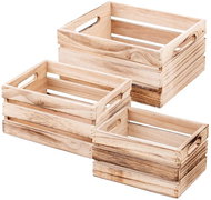 Emocio Set of boxes without motif, wood, natural 300 × 250 × 150/250 × 200 × 130/200 × 150 × 110 mm - Wooden Box