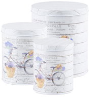 Emocio Round metal box, set of 3, 135 × 160/110 × 130/75 × 90 mm - Food Container Set