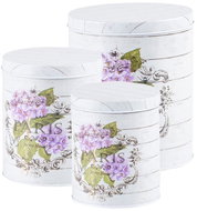 Emocio Round tin box Paris, set of 3, 135 × 160/110 × 130/75 × 90 mm - Food Container Set