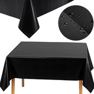 Ruhhy Decorative foil tablecloth black - Tablecloth