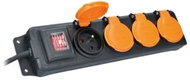 Solight Outdoor extension lead with switch, 4 sockets, IP44, 3 m - Extension Cable