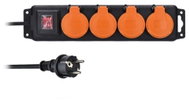 Solight Outdoor extension lead with switch, 4 sockets, IP44, 5 m - Extension Cable