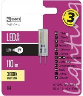 EMOS LED žiarovka Classic JC A++ 1,3 W G4 teplá biela - LED žiarovka