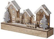 EMOS LED Christmas Cottage, 30cm, 2 × AA, Warm White, Timer - Christmas Lights