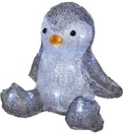 EMOS LED Christmas Penguin, 20cm, 3 × AA, Indoor, Cold White, Timer - Christmas Lights