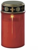 EMOS LED náhrobná sviečka, 2× C, červená, časovač - Sviečka