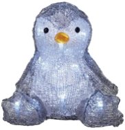 EMOS LED Christmas penguin, 20 cm, 3x AA, indoor, cold white, timer - Christmas Lights
