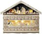 EMOS LED wooden advent calendar, 40x50 cm, 2x AA, indoor, warm white, timer - Advent Calendar