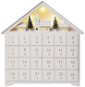EMOS LED-es fa adventi naptár, 35x33 cm, 2x AA, beltéri, melegfehér, időzítővel - Adventi naptár