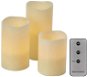 EMOS LED dekorácia – 3× vosková sviečka, 3× 3× AAA, vnútorné, vintage, ovládač - Led sviečka