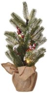 EMOS LED-Weihnachtsbaum mit Schnee, 52 cm, 3x AA, innen, warmweiß, Timer - Weihnachtsbaum