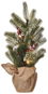 EMOS LED Christmas tree with snow, 52 cm, 3x AA, indoor, warm white, timer - Christmas Tree