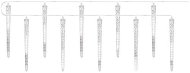 Weihnachtsbeleuchtung EMOS LED-Weihnachtsgirlande - 10x Eiszapfen, 3,6 m, innen und außen, kaltweiß - Vánoční osvětlení