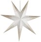EMOS LED hviezda papierová závesná so zlatými trblietkami na okrajoch, biela, 60 cm, vnútorná - Vianočné osvetlenie