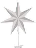 Elektrický vánoční svícen EMOS Svícen na žárovku E14 s papírovou hvězdou bílý, 67x45 cm, vnitřní - Elektrický vánoční svícen