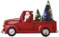 Christmas Lights EMOS LED decoration - Santa in car with Christmas trees, 10 cm, 3x AA, indoor, multicolour - Vánoční osvětlení