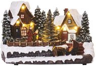 EMOS LED vianočná dedinka, 15 cm, 3× AA, vnútorná, teplá biela - Vianočné osvetlenie