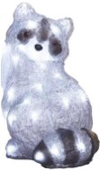 EMOS LED dekorácia – svietiaci medvedík čistotný, 28 cm, vonkajšie aj vnútorné, studená biela, časovač - Vianočné osvetlenie