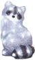 EMOS LED dekoráció - világító mosómedve, 28 cm, beltéri és kültéri, hideg fehér, időzítővel - Karácsonyi világítás