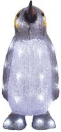 EMOS LED dekoráció - világító pingvin, 35 cm, beltéri és kültéri, hideg fehér, időzítővel - Karácsonyi világítás