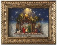 EMOS LED vánoční obraz betlém, 19,3x24,3 cm, 4x AA, vnitřní, teplá bílá, časovač - Vianočné osvetlenie
