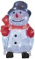 EMOS LED vianočný snehuliak, 28 cm, vonkajšia aj vnútorná, studená biela, časovač - Vianočné osvetlenie